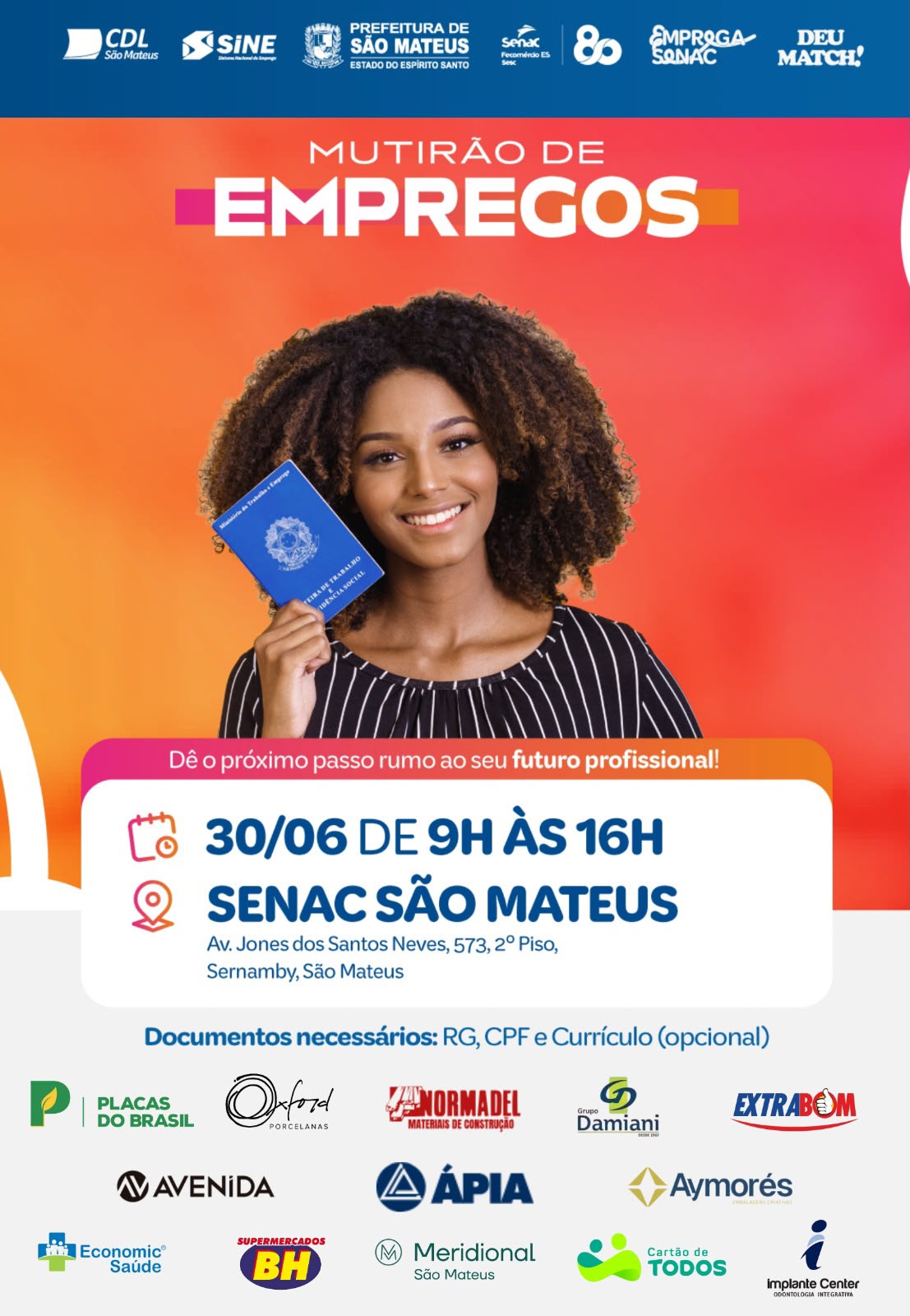 Prefeitura de São Mateus realiza mutirão de empregos
